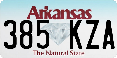 AR license plate 385KZA