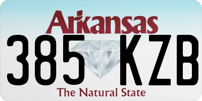 AR license plate 385KZB