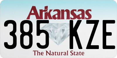 AR license plate 385KZE
