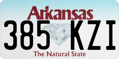 AR license plate 385KZI