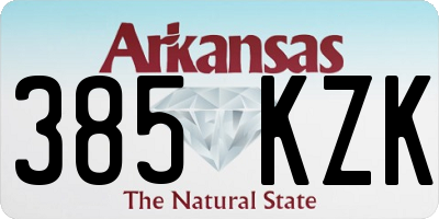 AR license plate 385KZK