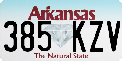 AR license plate 385KZV