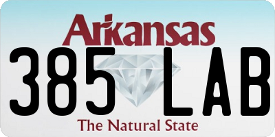 AR license plate 385LAB