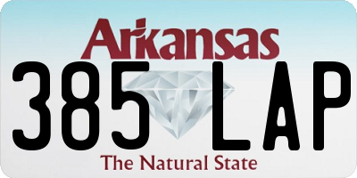AR license plate 385LAP