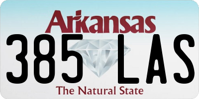 AR license plate 385LAS