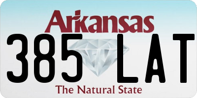 AR license plate 385LAT