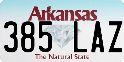 AR license plate 385LAZ