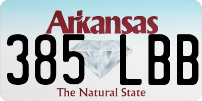 AR license plate 385LBB
