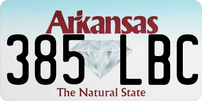 AR license plate 385LBC