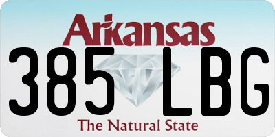 AR license plate 385LBG