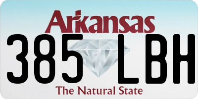 AR license plate 385LBH