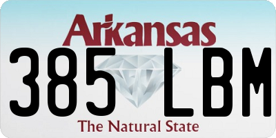 AR license plate 385LBM