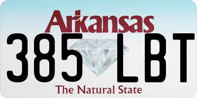 AR license plate 385LBT