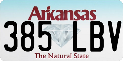 AR license plate 385LBV