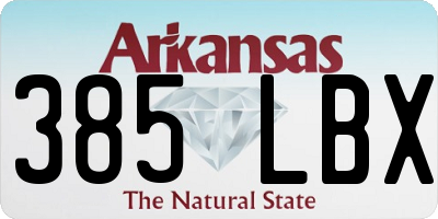 AR license plate 385LBX