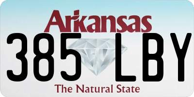 AR license plate 385LBY