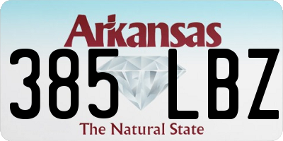 AR license plate 385LBZ