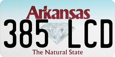 AR license plate 385LCD
