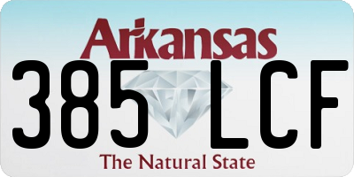 AR license plate 385LCF