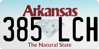 AR license plate 385LCH