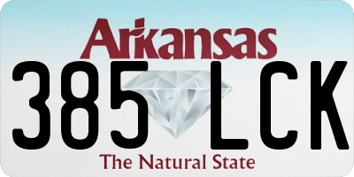 AR license plate 385LCK