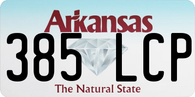 AR license plate 385LCP