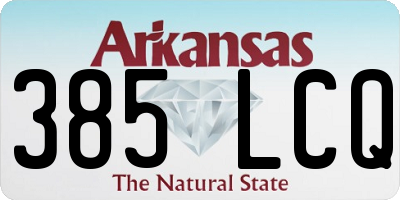 AR license plate 385LCQ