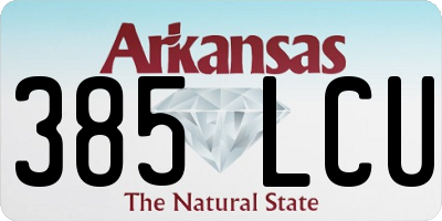 AR license plate 385LCU