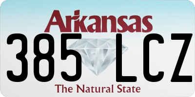 AR license plate 385LCZ