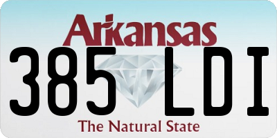 AR license plate 385LDI