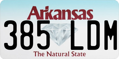 AR license plate 385LDM