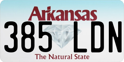 AR license plate 385LDN