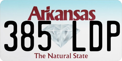 AR license plate 385LDP
