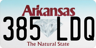 AR license plate 385LDQ