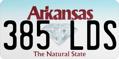 AR license plate 385LDS