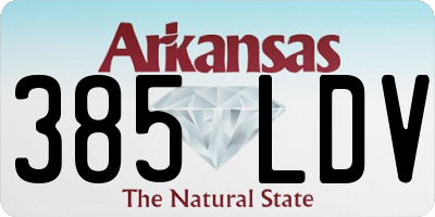 AR license plate 385LDV