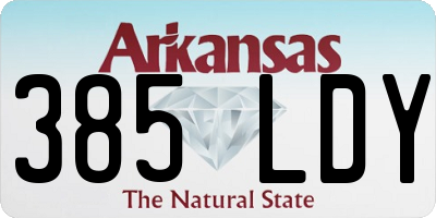 AR license plate 385LDY