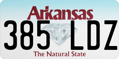 AR license plate 385LDZ