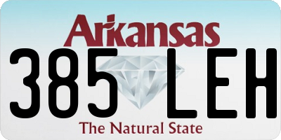 AR license plate 385LEH
