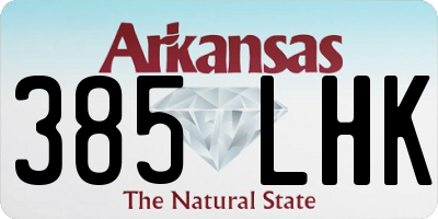 AR license plate 385LHK