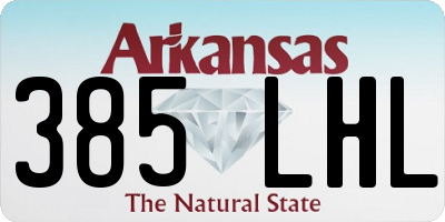 AR license plate 385LHL