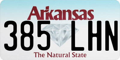 AR license plate 385LHN