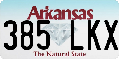 AR license plate 385LKX