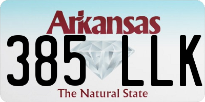 AR license plate 385LLK