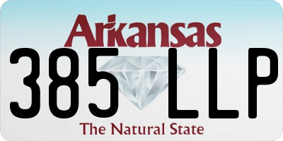 AR license plate 385LLP