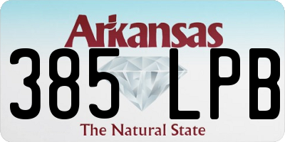 AR license plate 385LPB
