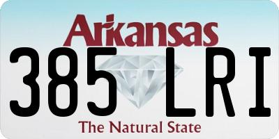 AR license plate 385LRI
