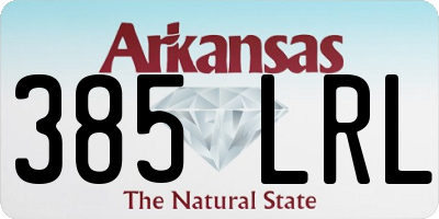 AR license plate 385LRL