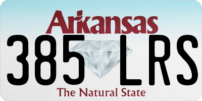 AR license plate 385LRS
