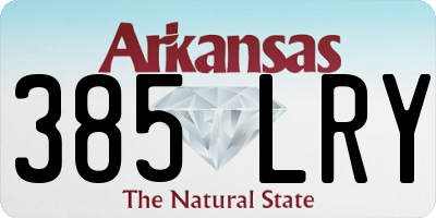 AR license plate 385LRY